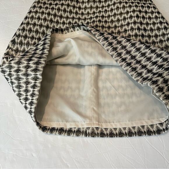 LOFT Cream W Metallic Gold Party Whimsy Glam Skirt‎ NWOT Size 2P - Picture 8 of 12